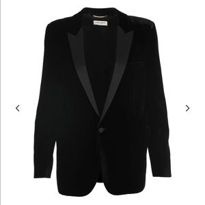 Saint Laurent Black Single-Breasted Tailored Blazer